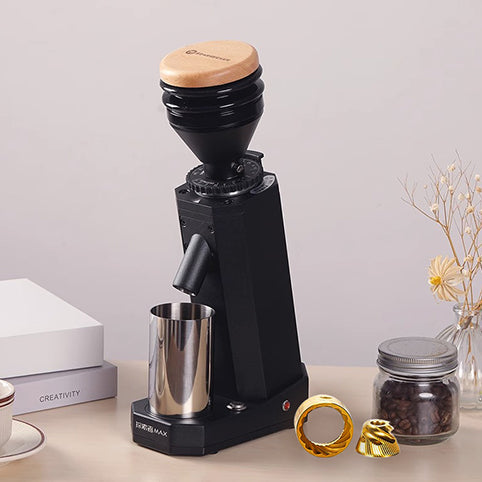 STARSEEKER Max Electric Coffee Bean Grinder 40MM Cone Knife Stepless Espresso Handmade Small Coffee Burr Grinder